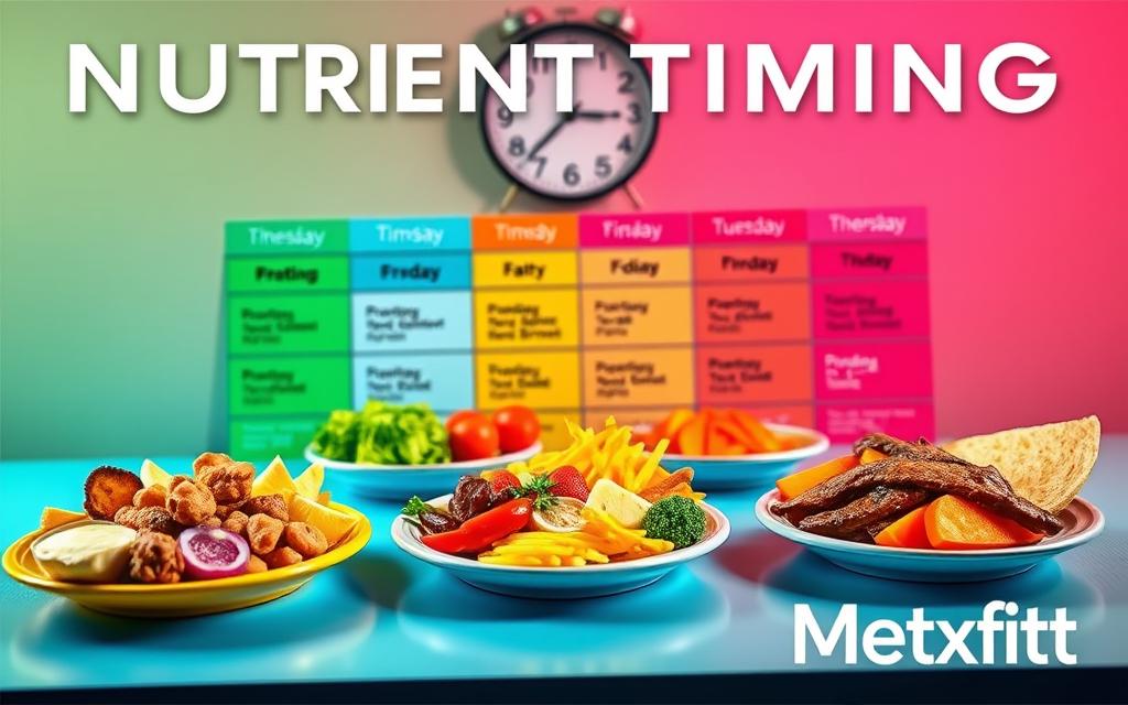 Nutrient timing around workouts to optimize muscle growth and fat loss.