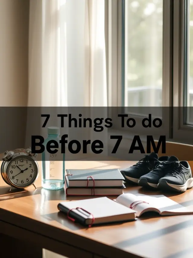 7 Best Things To Do Before 7 AM For a Successful Day
